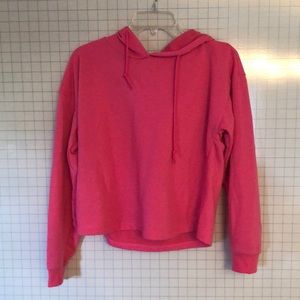 Hot pink cropped hoodie
